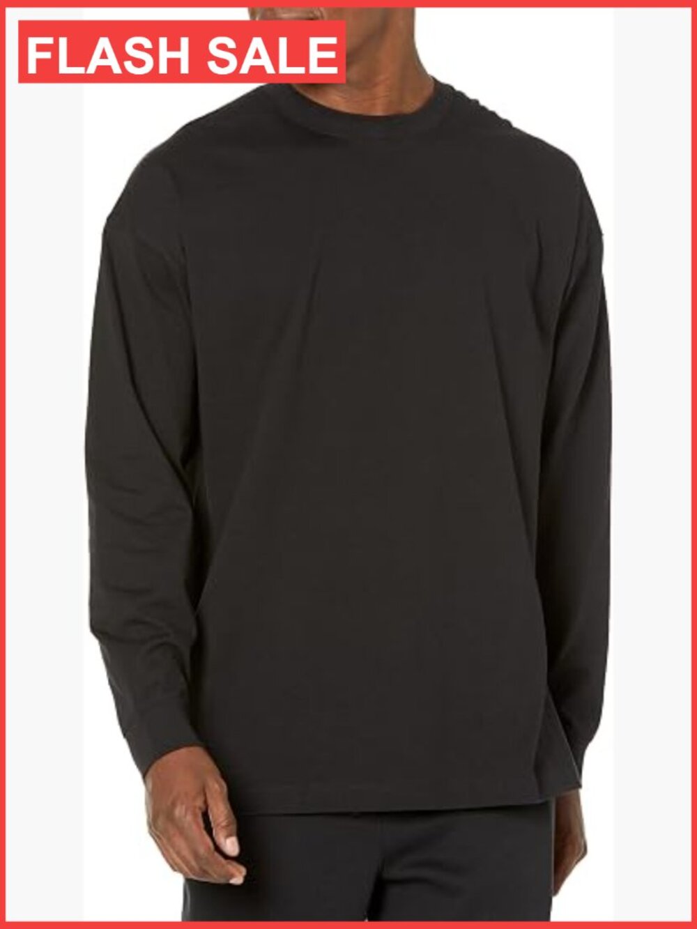 Men's Oversized Fit Long Sleeve Organic Cotton Tee
